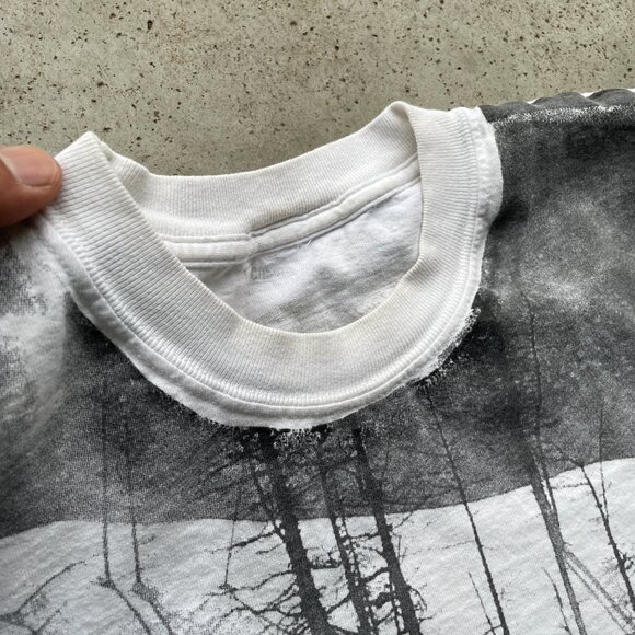 Casual Industrees Nature T-Shirt AOP Winter / Trees Men’s T-Shirt Size: L - Picture 3 of 7